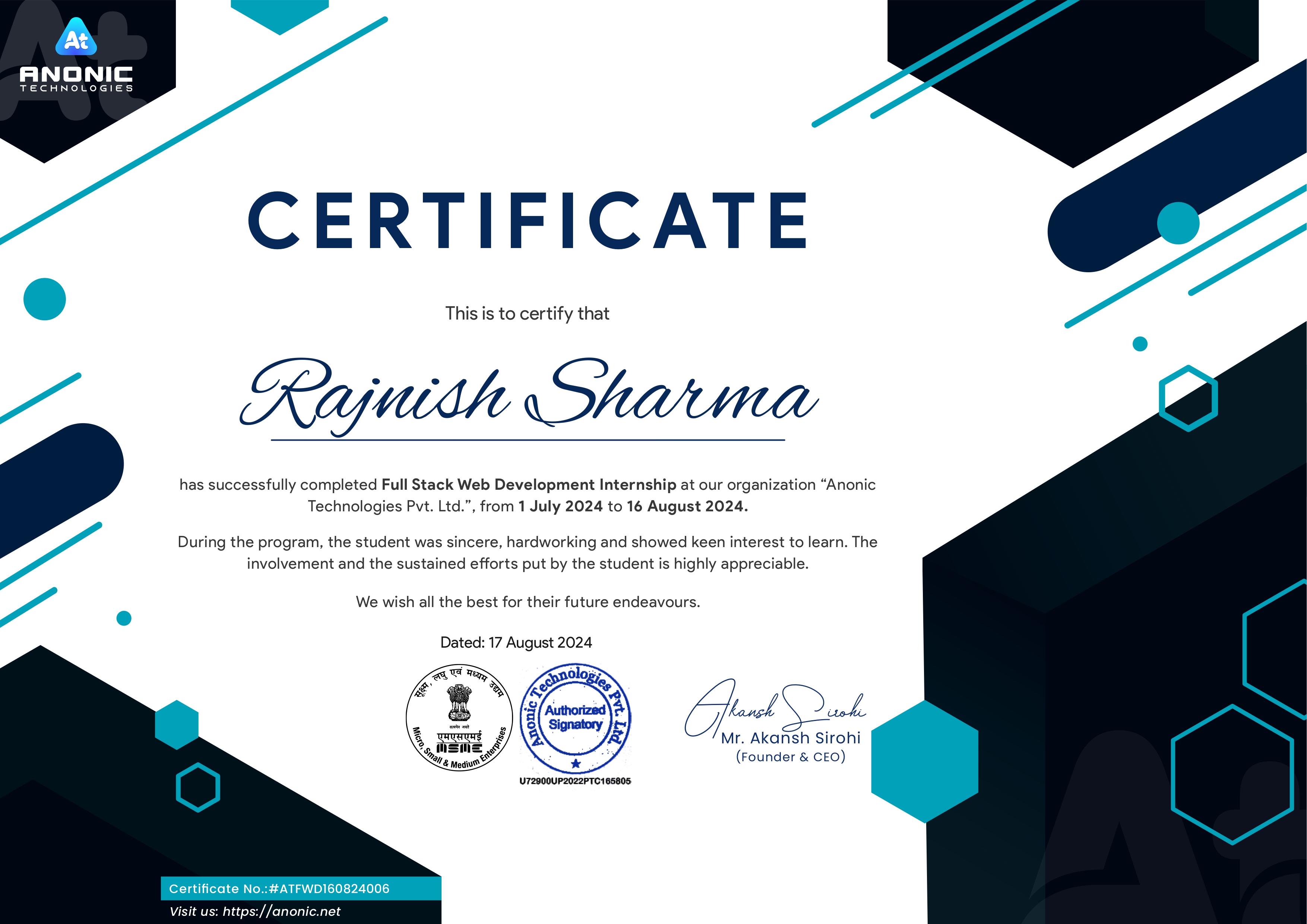 Full Stack Web Development